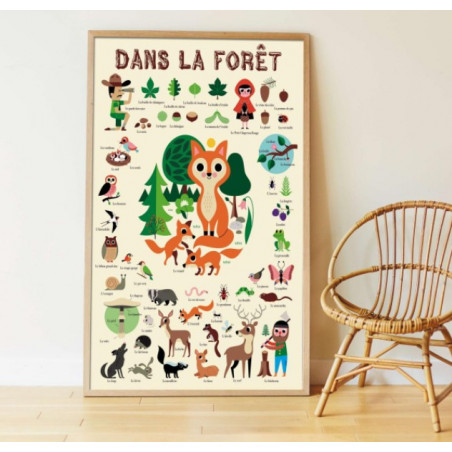 Poster et Stickers La Forêt - Poppik