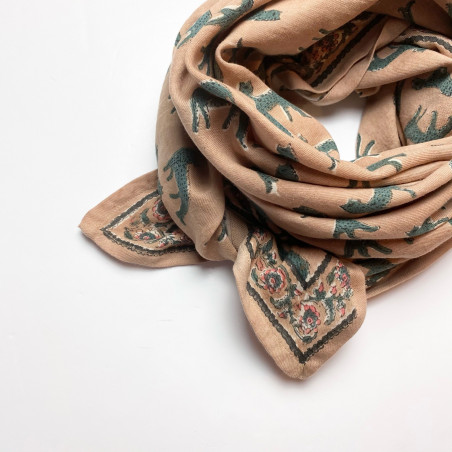 Foulard Manika Bengale Cappuccino - Apaches Collections