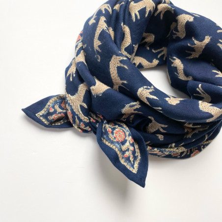 Foulard Manika Bengale Minuit - Apaches Collections