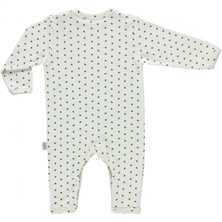 Pyjama Armoise Motifs Cœurs Carafe - Poudre Organic