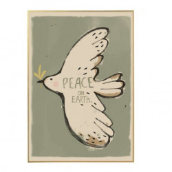 Poster Oiseau Peace on Earth - Studio Loco