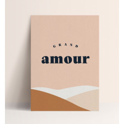 Poster Grand Amour - Papier And Co