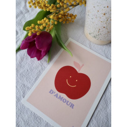 Carte Pomme d'Amour - Ma Petite Vie