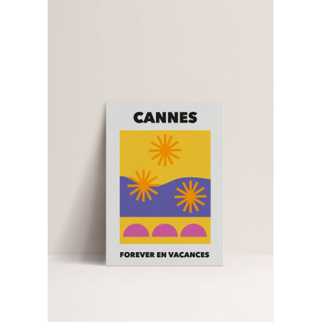 Poster Cannes Forever Vacances - Papier & Co