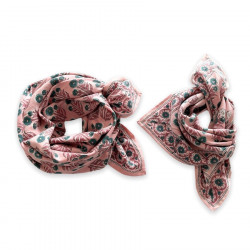 Foulard Manika Bouton d'Or Fraisier - Apaches Collections