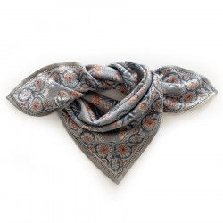 Foulard Manika Bouton d'Or Tempête - Apaches Collections