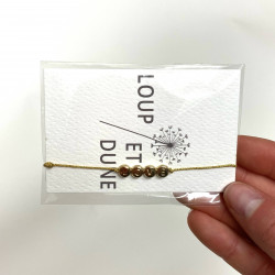 Bracelet Perle Plaqué Or Love - Loup et Dune