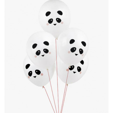 Lot de 5 Ballons Panda - My Little Day