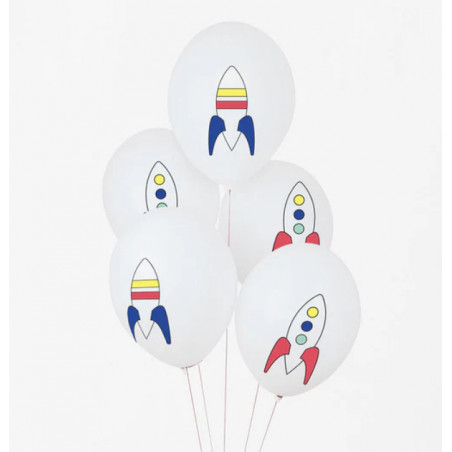 Lot de 5 Ballons Cosmonaute - My Little Day