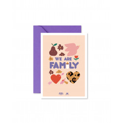 Carte Ma Petite Vie x little&tall "We Are Family" Illustrations