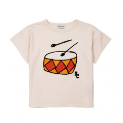T-shirt kid - beige & tambour - Bobo Choses