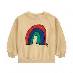 Sweatshirt kid & ado - jaune pastel & arc en ciel - Bobo Choses