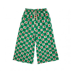 Pantalon kid & ado - damier vert & tomate - Bobo Choses