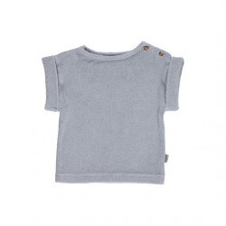 T-shirt Laurier éponge baby - pearl blue - Poudre Organic